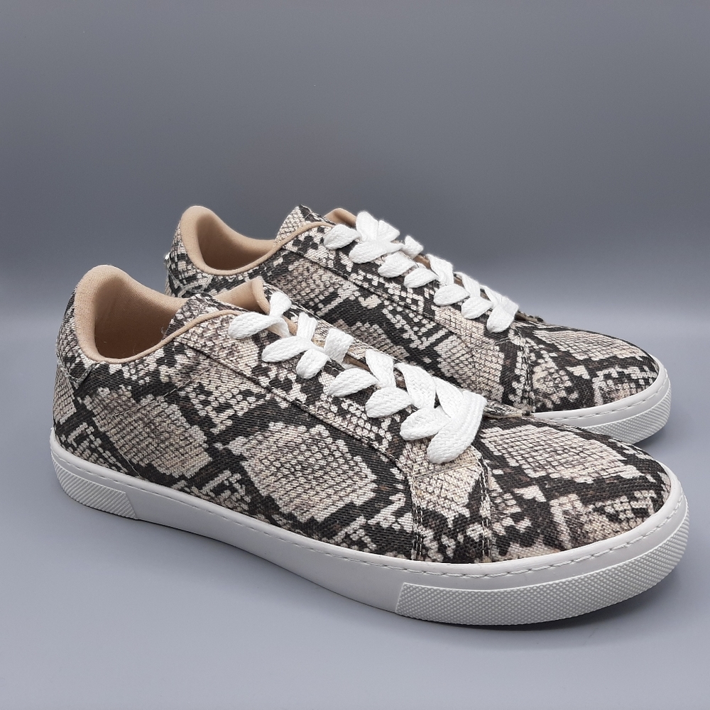 Steve Madden Vonn Python Snake Skin Sneakers 9 - image 2